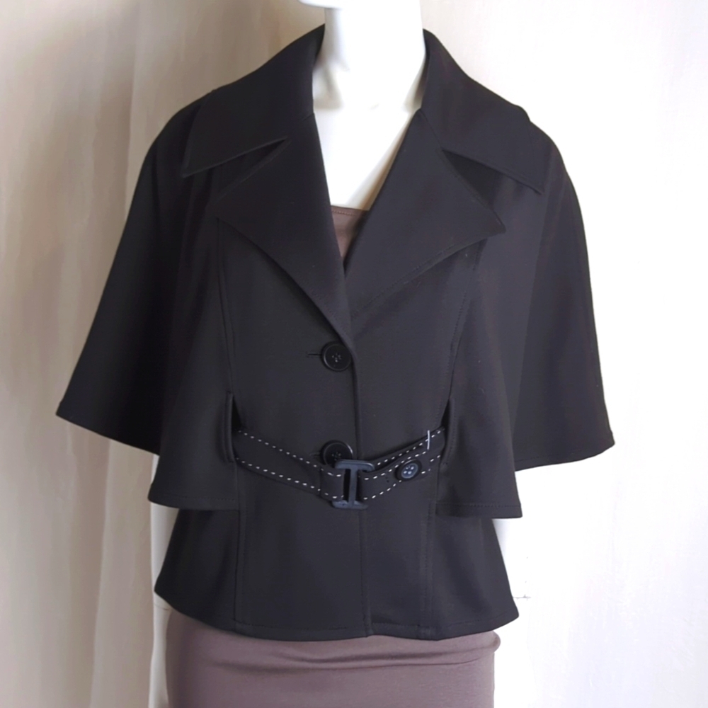 Nine West Jacket Caplet Black Size 2